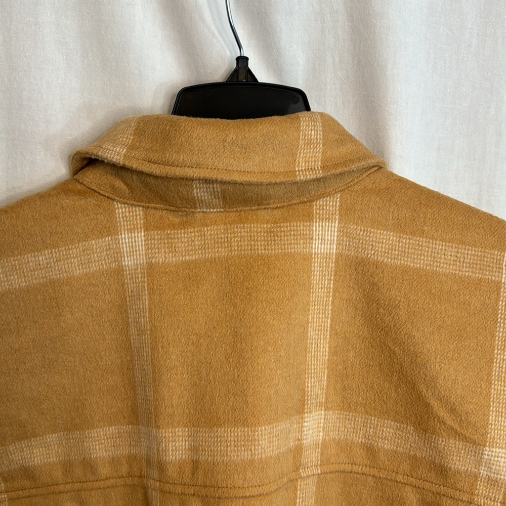 Sonoma Shacket Tan & White Plaid in Sizes 0X, 1X NWT - Picture 9 of 13